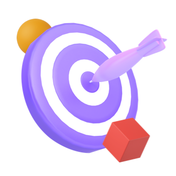 3d icon for successfully reaching the target